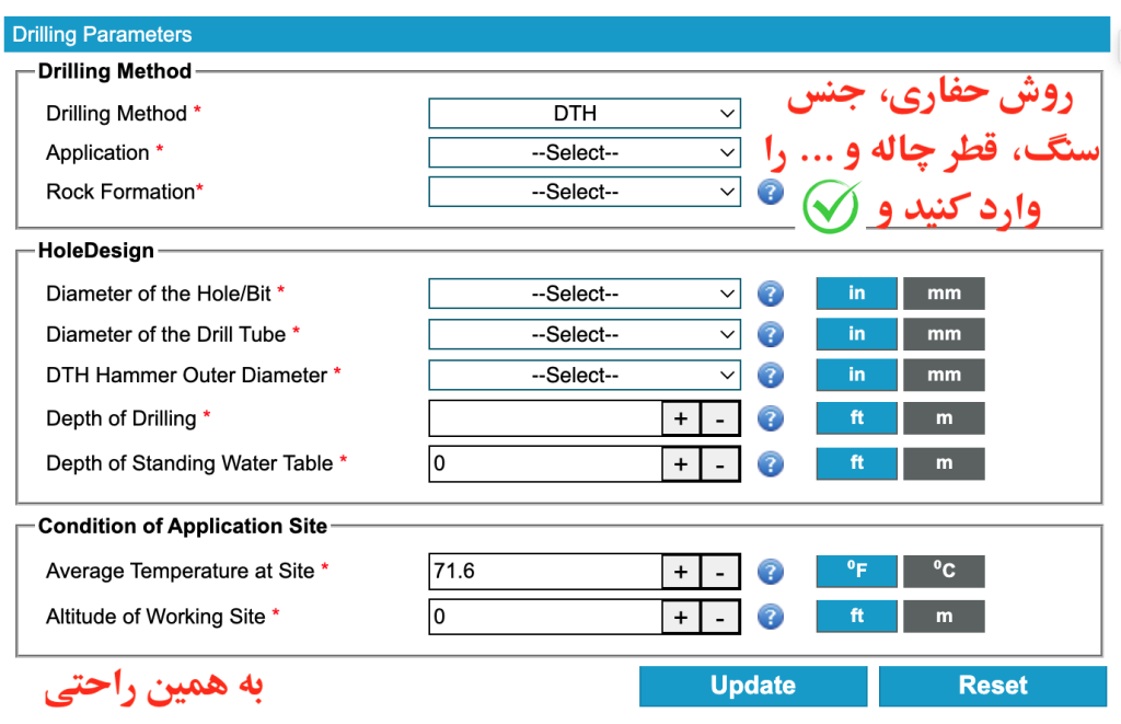 محاسبات حفاری با ابزار اطلس کوپکو