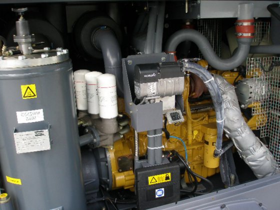 موتور دیزلی، فیلترها و ... داخل کمپرسور دیزلی اطلس کوپکو