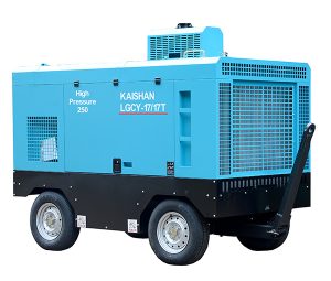 کمپرسور دیزلی آبی رنگ کایشان
