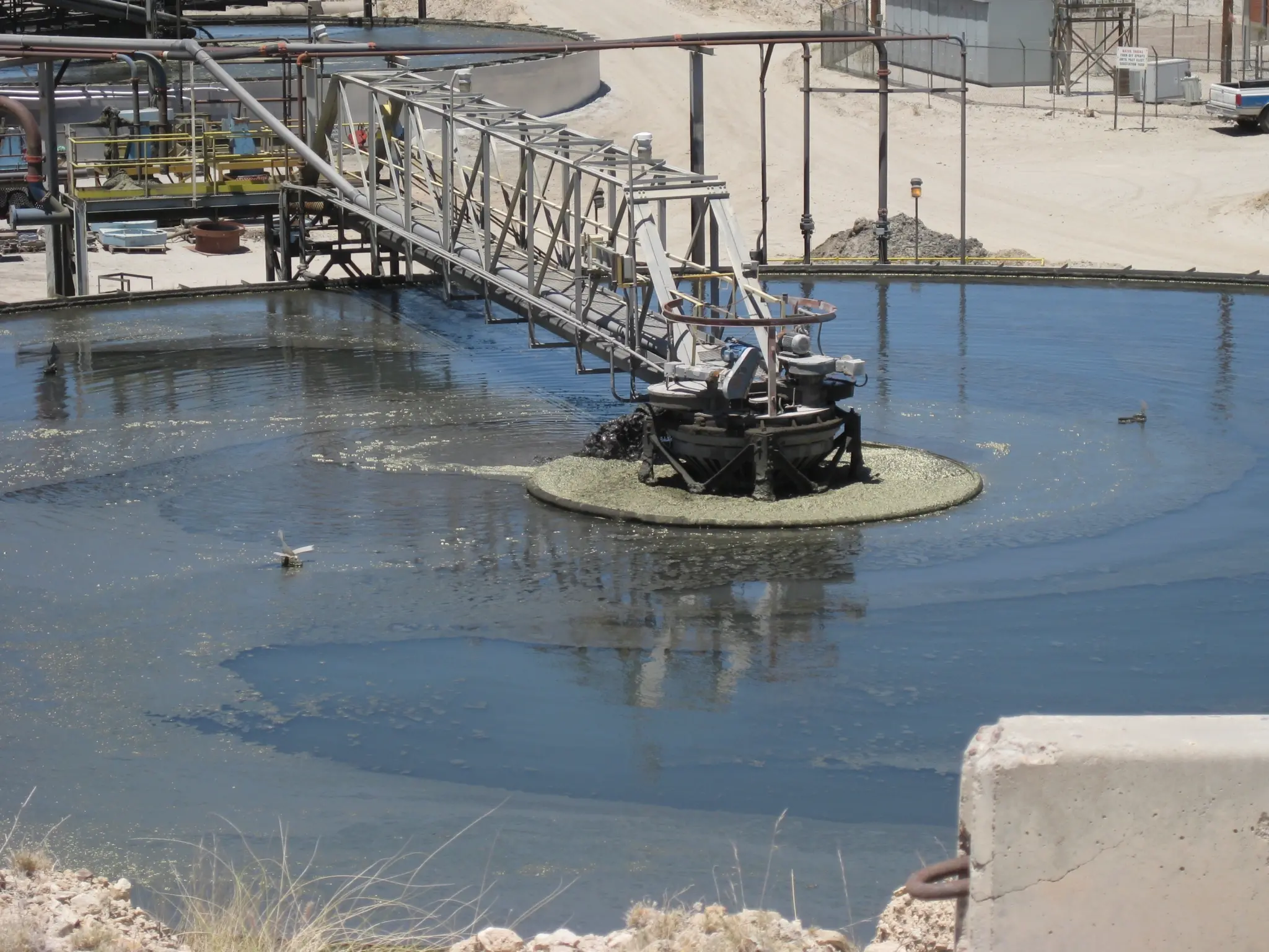 استخر فلوتاسیون معدن مس