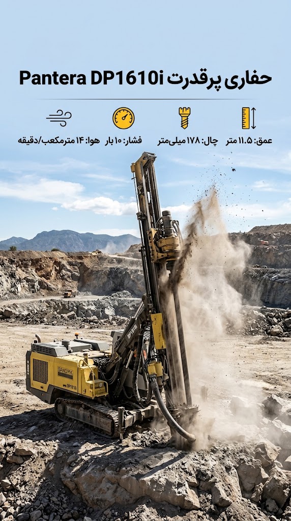 مشخصات فنی سندویک پانترا دی پی ۱۶۱۰ آی
